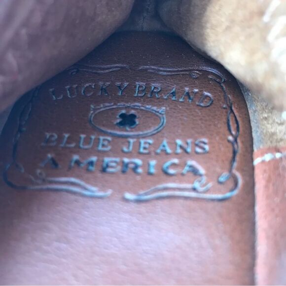 Lucky Brand Emmie Red Leather Elastic Side Ballet Flats - Picture 13 of 15